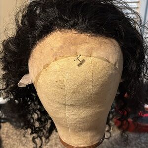 Curly Black Lace Front Wig